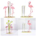 thumbnail image 1 of 2x Flamingo Hydroponics Vase Glass Flower Planter Home Office Desktop Decor Baoblaze none, 1 of 7