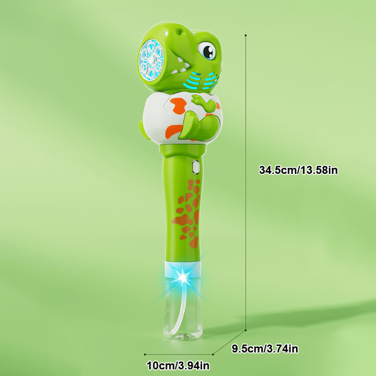 Dinosaur Bubble Wand for Kids, Electric Bubble Blower for Boys Girls Outdoor Play Garden Yard Party Bubble Fun Gifts Idea(Blue)