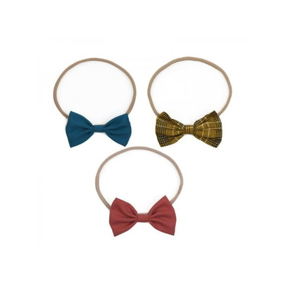 Bandeau Mignon pour Bébé Fille Nouveau-Né Bandeau Coiffe 3 Pcs