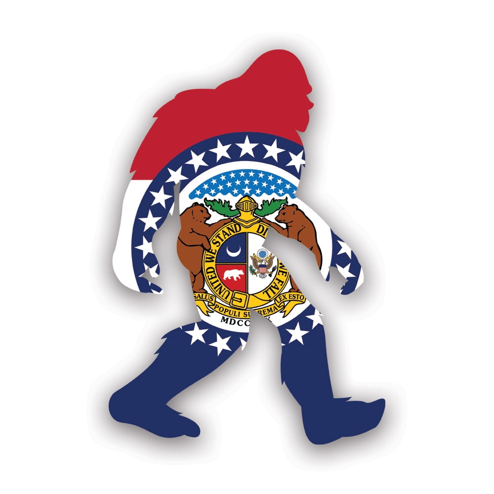 US Forest Service Sasquatch Sticker - Bigfoot Vinyl Decal - Made In USA