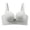 Green, variant on Women's 3D Embossed Rose Wireless Support Bra Wide Adjustable Straps Full Coverage Comfort Lingerie