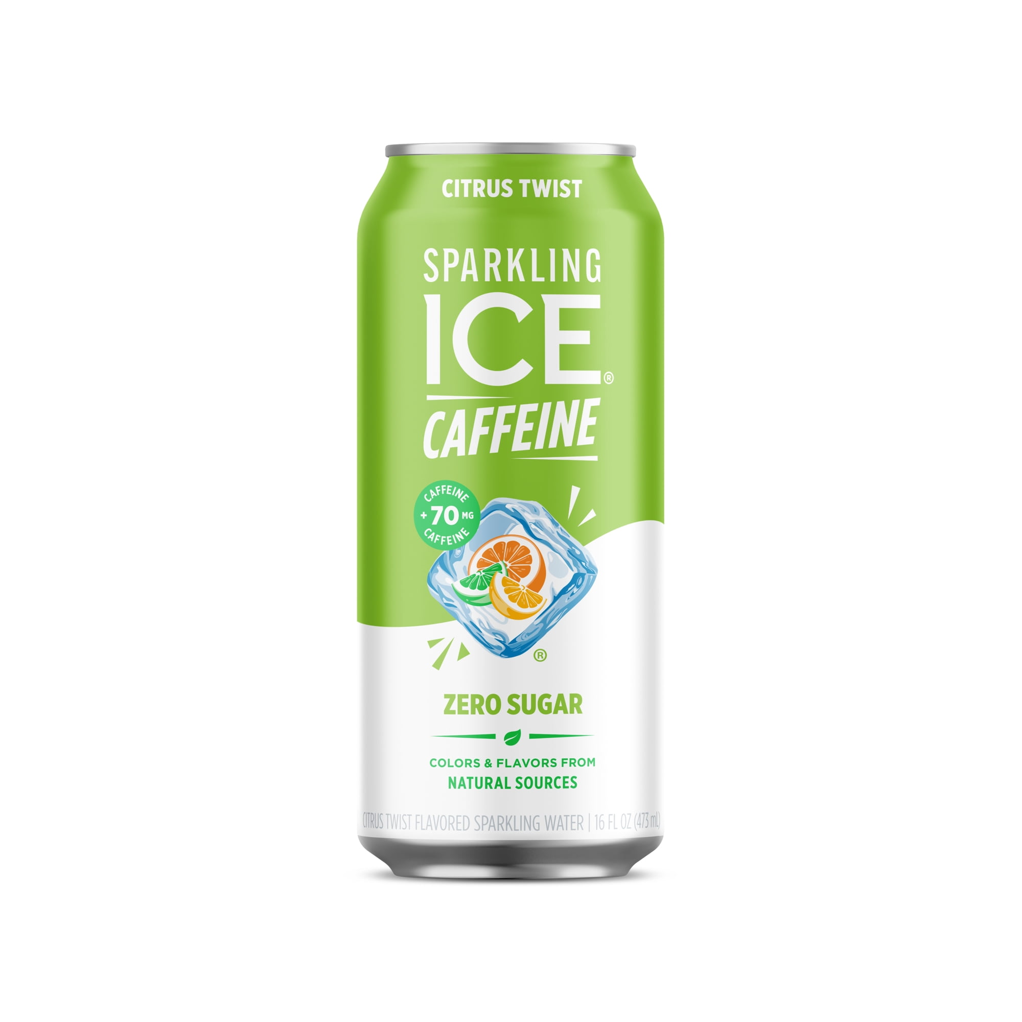 Sparkling Ice® +Caffeine Naturally Flavored Sparkling Water, Citrus Twist 16 fl oz