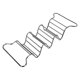 thumbnail image 1 of KAKOWELY 1 soporte de acero inoxidable para tacos, soporte para panqueques y rollitos de pollo., 1 of 4