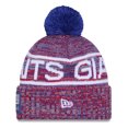thumbnail image 2 of Men's New Era Red New York Giants 2025 Sideline Cold Weather Cuffed Knit Hat with Pom, 2 of 3