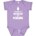 thumbnail image 3 of Inktastic Easily Distracted by Penguins Boys or Girls Baby Bodysuit, 3 of 5