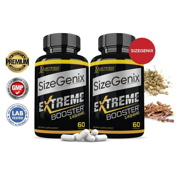 (2 Pack) Sizegenix Men’s Health Supplement 1484mg 120 Capsules