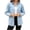 #Light Blue 1, variant on Vynhevius Women Jacket Solid Collar Button Down Long Sleeve Denim With Pockets