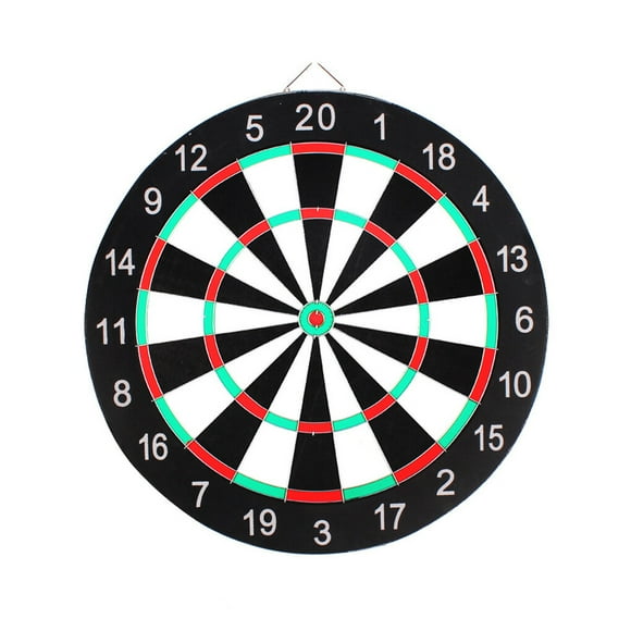 Ruiboury 17inch Dart Board Durable Practical Double Sides Meta Mark Hanging Dart Target