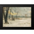 thumbnail image 2 of Bierstadt, Albert 14x11 Black Modern Framed Museum Art Print Titled - Winter landscape, 2 of 5