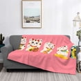 thumbnail image 2 of Cauagu Cute Cat Pattern Fleece Throw Blanket, Horizontal Fleece Bedding Home Decor for Couch & Bed All Season Use-40"x30", 2 of 6