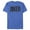 Royal Blue Heather, variant on Men's Batman Joker Text Logo  Graphic Tee White 3X Large