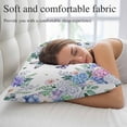 thumbnail image 5 of Spring Flowers Pillow Covers, Linen Long Throw Pillow Case, Watercolor Floral Butterflies Botanical Holiday Pillow Protector Decorative Cushion Cover for Living Room/Bedroom 16" x 24", 5 of 8