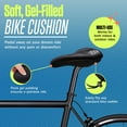 thumbnail image 2 of KT-Sports Bike Seat Cushion Cover Padded Bicycle Covers, Comfortable Gel Bike Replacement, 2 of 9