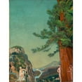 thumbnail image 3 of Arthur Bowen Davies 12x14 Black Modern Framed Museum Art Print Titled - On the Cliffs (ca. 1898), 3 of 5