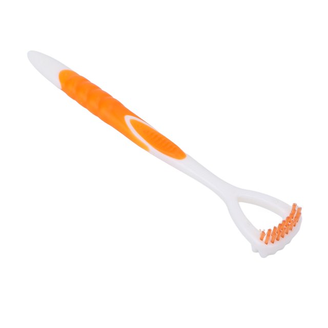 Cleaner Tongue Scraper Flexible Safe Long Handle Tongue Cleaner Brush Oral Health Cleaning Tool