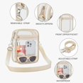 thumbnail image 4 of Lohol Clear Purse Stadium Approved CrossBody Bag for Men and Women Creamy-Small, 4 of 8