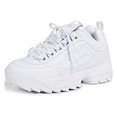 thumbnail image 3 of Fila Chaussures de Sport Disruption II Premium pour Femmes Blanc / Blanc / Blanc 6,5, 3 of 7