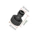 thumbnail image 3 of Agiferg Water Faucet Adapter Tap Connector Kitchen Garden Hose Pipe Fitting, 3 of 9