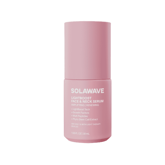 Solawave LightBoost Face & Neck Serum – Formulated for Light Therapy & Microcurrent Devices (1.0 fl. oz.)