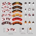 thumbnail image 2 of 6pcs Halloween Cupcake Wraps Cake Toppers Label Marking for Food Sandwich Muffin, 2 of 4
