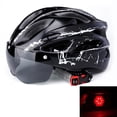 thumbnail image 3 of Casco Ciclismo Bicicleta Portátil Ciclismo Saft Cascos para Hombres Mujeres ( ) Negro Blanco, 3 of 9