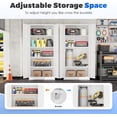 thumbnail image 5 of SOLAURA Metal Storage Office Cabinets with Locking Doors and Adjustable Shelves, 71 inch Tall Steel Storage Cabinet for Office, Home (White), 5 of 7