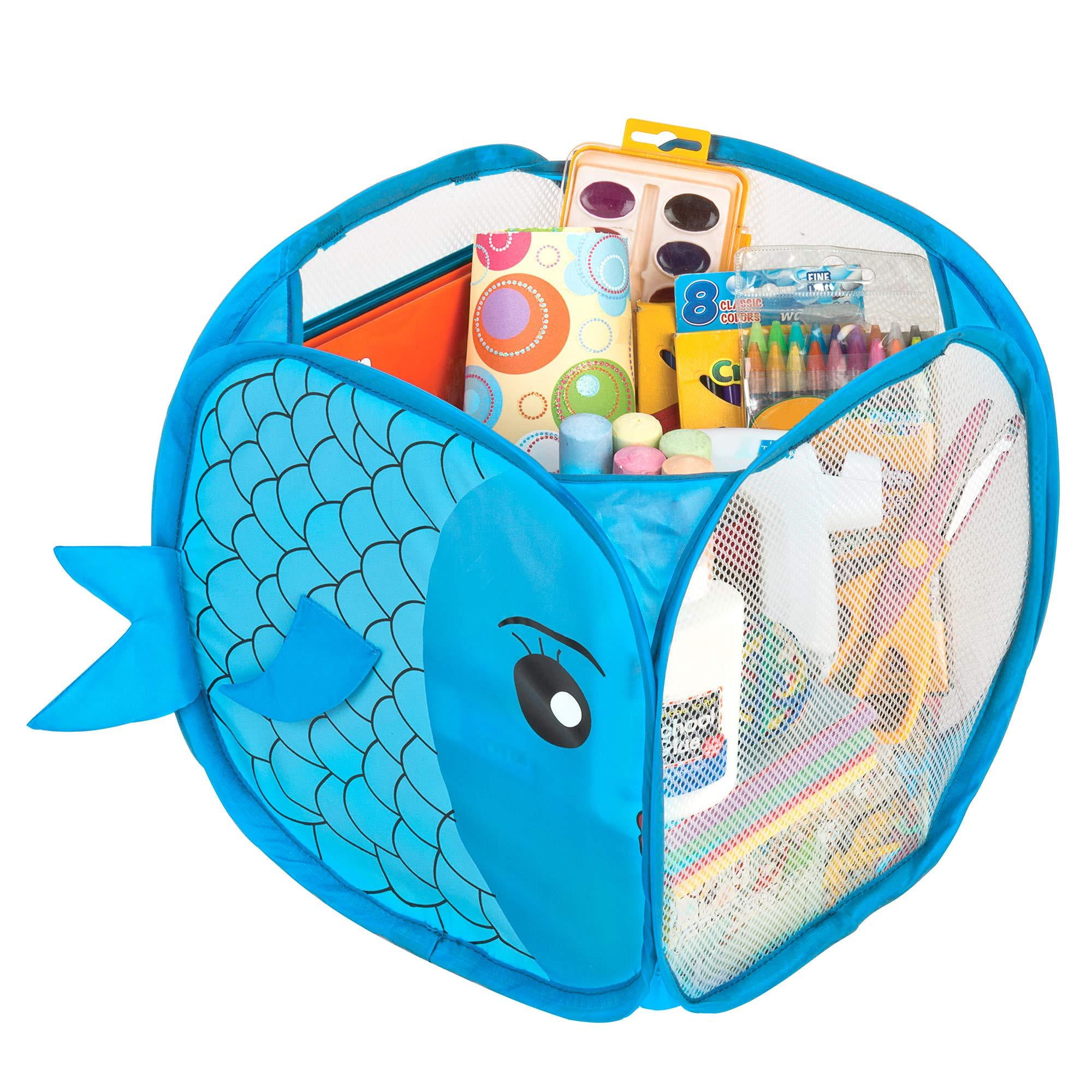 Smart Design Kids Pop Up Organizer Cube W Animal Print VentilAir Mesh 