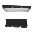 thumbnail image 1 of Patio Swing Cushion Set Replacement Canopy Swing Seat for 3 Black, 1 of 8