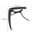 thumbnail image 6 of OUNONA Black Guitar Capo Zinc Alloy Tone Clamp for Acoustic and Electric Guitars, 6 of 7