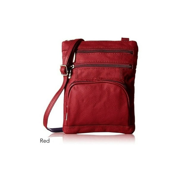 Krediz Genuine Leather Super Soft Crossbody bag Plus Size - Red ...