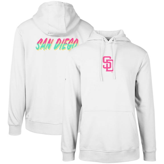 Men's Levelwear White San Diego Padres City Connect Podium Core 2.0 Pullover Hoodie