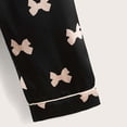 thumbnail image 4 of Vividxx Girls Pajamas Set Children's Autumn Imitation Silk Color Ding Long Sleeve Girls Home Wear Two Piece Children's Suit 6-7 Years, 4 of 9