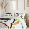 thumbnail image 6 of Ambesonne Sketchy Duvet Cover Sets, Man Playing Basketball, 2-King, Orange Black Lime Green, 6 of 7