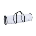 thumbnail image 4 of Bolsa de almacenamiento de papel de regalo, PVC, transparente, impermeable, cilíndrica, organizador de papel de regalo, contenedor de almacenamiento Negro, 4 of 8