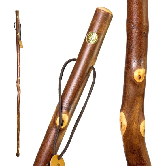 Brazos Free Form Maple Wood Walking Stick 55 Inch Height