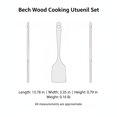 Cooking Utensil Set, 4 Pieces, 13.78 x 3.35 x 0.79 in, Beech Wood ...