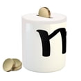 thumbnail image 2 of Zodiac Virgo Piggy Bank, Hand Drawn Style the Virgin Big Astrology Sign Fortune Telling Monochrome, Ceramic Coin Bank Money Box for Cash Saving, 3.6" X 3.2", Black and White, by Ambesonne, 2 of 4