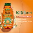 thumbnail image 2 of Garnier Whole Blends Kids 2-in-1 Detangling Shampoo, Apricot & Cotton Flower, 2 of 6