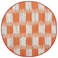 thumbnail image 4 of SAFAVIEH Montauk Eglantine Checkered Cotton Area Rug, Orange/Multi, 5' x 8', 4 of 10
