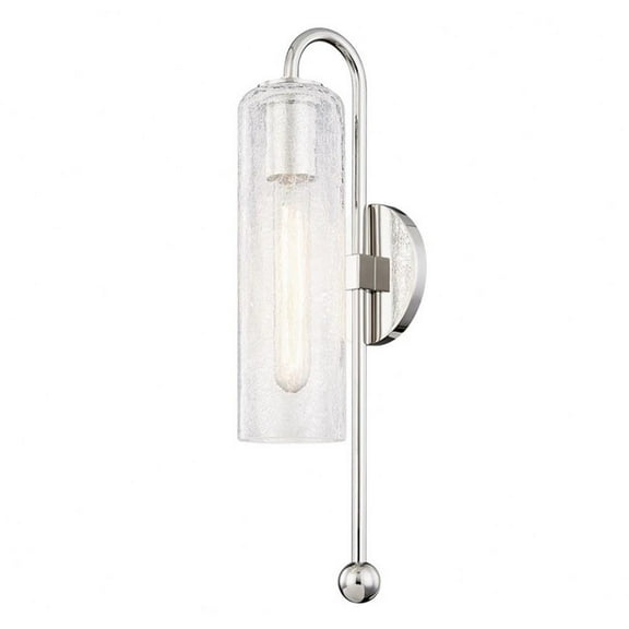 -One Light Wall Sconce in Style-4.75 inches Wide By 19 inches High-Polished Nickel Finish Bailey Street Home 735-Bel-2941893