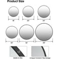 thumbnail image 6 of 30-Inch Black Round Mirror - Stylish Wall-Mounted Mirror for Bathroom, Living Room, Entryway, and Bedroom, 6 of 7