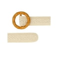 thumbnail image 2 of INSPIRE CHIC Women's Vintage Round Buckle Woven Belts Boho Waist Belt Woodwind Round Buckle, 2 of 5
