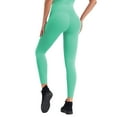 thumbnail image 4 of Ramiter Fleece Lined Leggings Leggings for Women Non See Through-Workout High Waisted Tummy Control Running Yoga Pants L,Green, 4 of 5