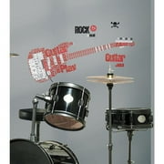 RoomMates Rock Guitar Peel & Stick Giant Wall Decal