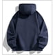thumbnail image 4 of Dolkfu Sudadera con capucha de manga raglán para hombre, sudadera de gran tamaño de color sólido, ropa de calle masculina. XL, 4 of 4
