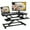 Black, variant on FLEXISPOT Home Office Height Adjustable Standing Desk Converter Black 32" U-Shape with Keyboard Tray