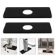 thumbnail image 4 of BRIGHTFUFU Cubras de agujeros de fregadero de 2 pcs Placa de la cubierta de acero inoxidable de escudos de acero para el baño o la batidora del fregadero de la cocina Toque Negro, 4 of 7