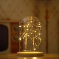 thumbnail image 3 of Guirnalda de luces LED con pilas, mini luces, decoración de mesa central, boda, fiesta, dormitorio, tarro de albañil, Navidad, blanco cálido, 3 of 5