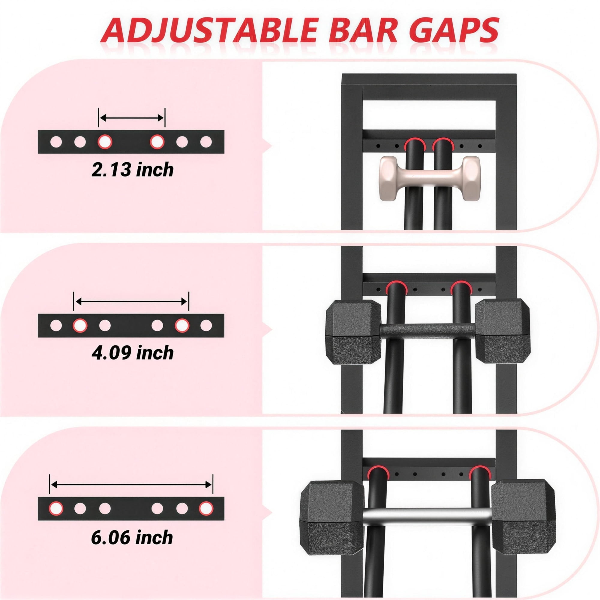 Dumbbell Rack,Blacksmith 3 Tier Adjustable Heavy-Duty Weight Rack for Dumbbell,Kettlebells, Multiple Balls,330 lb Total Capacity,Black