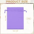 thumbnail image 2 of Uxcell Satin Drawstring Gift Bags for Jewelry, Candy, and Party Favors Light Purple 6 x 8 Inch, 2 of 7